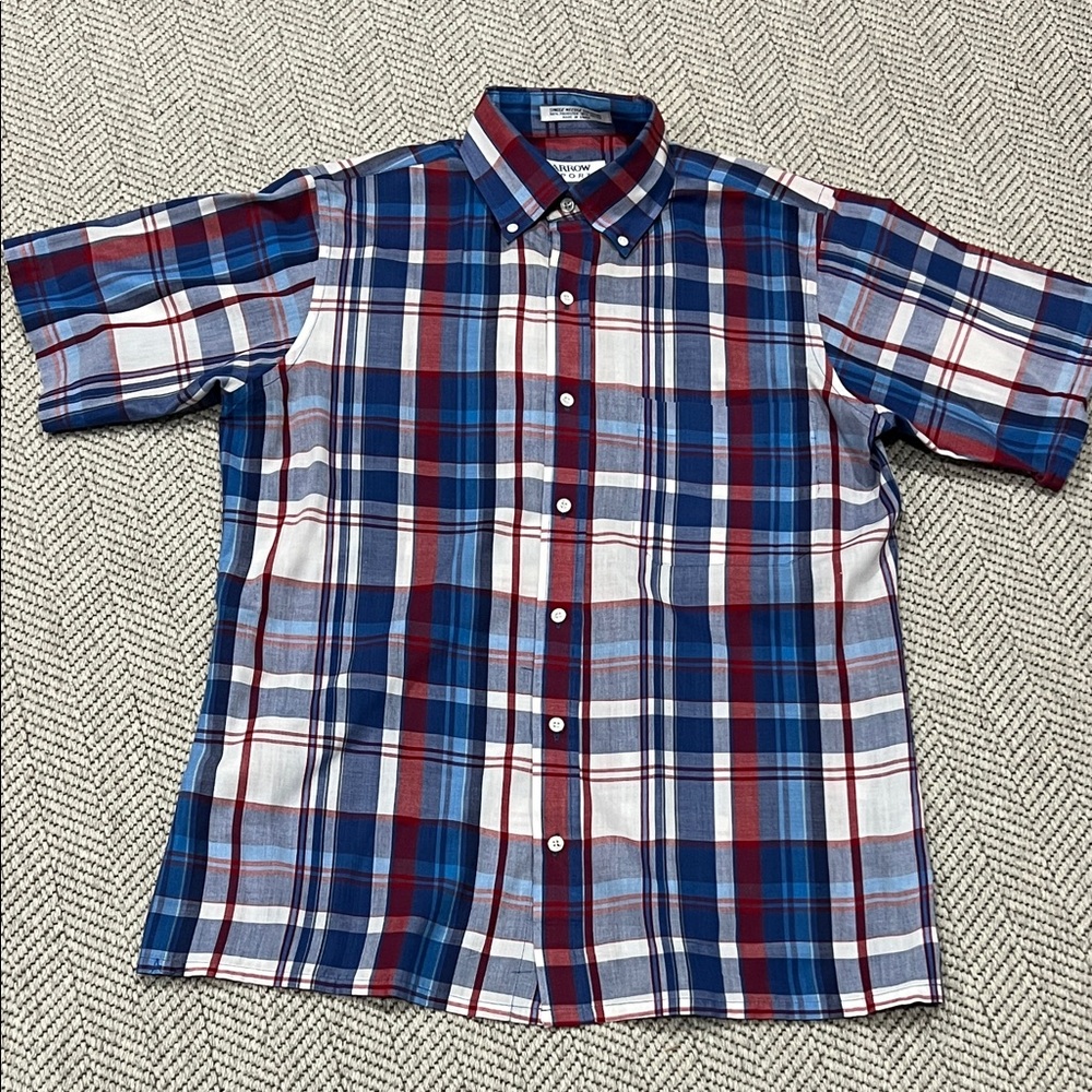 Arrow Multicolor Plaid Button-Down Shirt